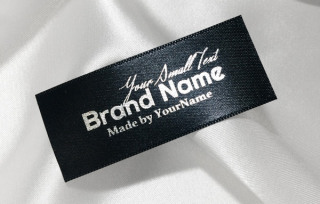 Markenname bedruckte Textiletiketten Markenname bedruckte Textiletiketten