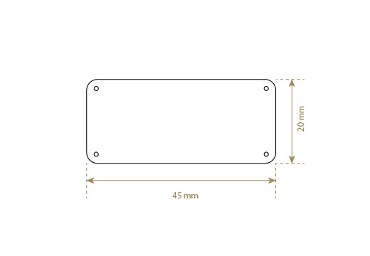 Lederetikett aus Echt-Leder Model EP-M1