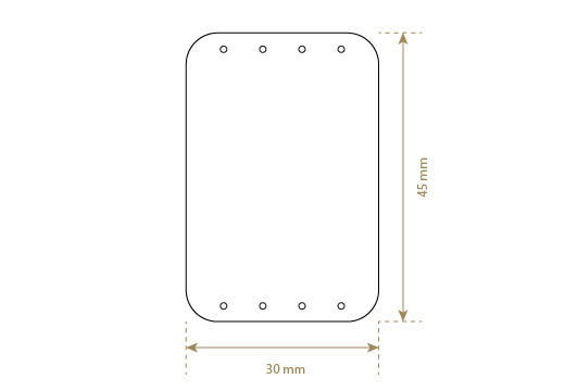 Kunstleder Etiketten Model EP-M106