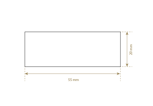 Etikett aus Kunstleder Model EP-M156