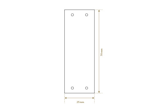 Lederlabel aus Echt-Leder Model EP-M19