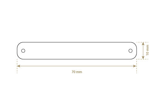 Leder-Etikett aus Echt-Leder Model EP-M30