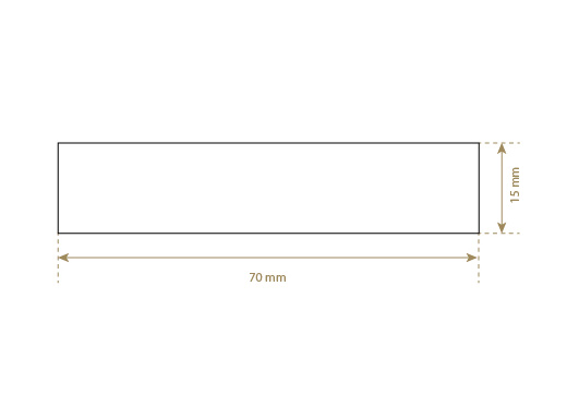 Lederetikett aus Echt-Leder Model EP-M46