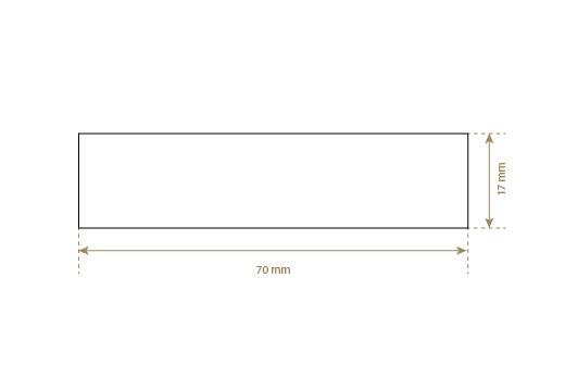 Lederetikett aus Echt-Leder Model EP-M57