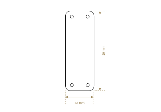 Lederetikett aus Echt-Leder Model EP-M59