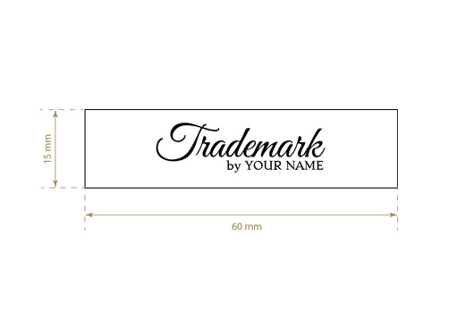 Bedrucktes Textiletikett Vogue Style Model TL-M111