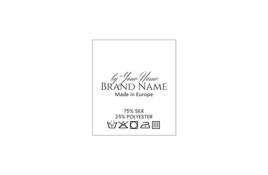 Wäsche-Etiketten Modell TC-M195
