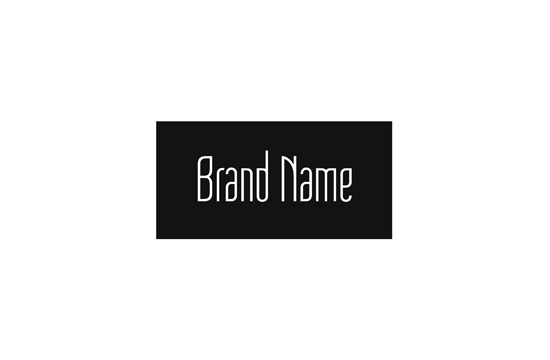 Textiletikett aus Satin mit Größe Modell TL-M53