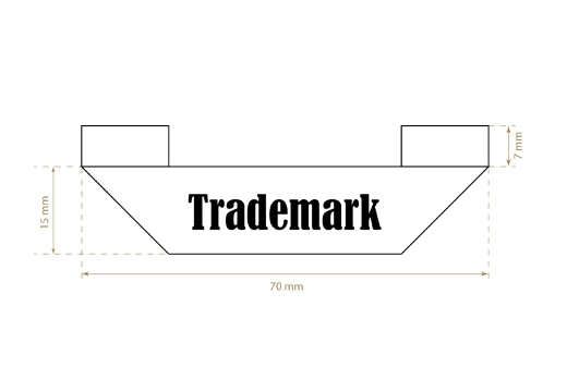 Gewebtes Textiletikett Fancy Style Model WL-M34
