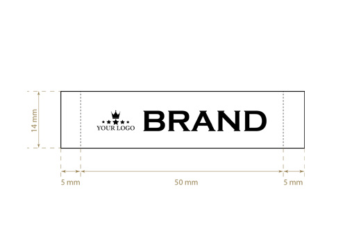 Gewebtes Textiletikett Simple Style Model WL-M8
