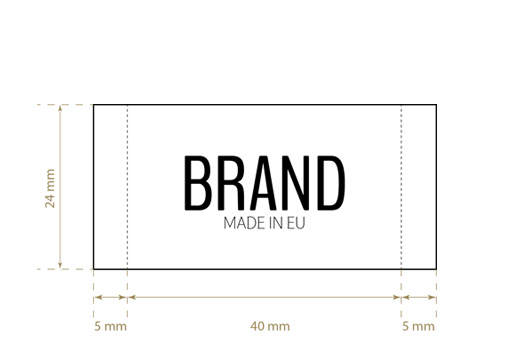 Gewebtes Textiletikett Remarkable Style Model WL-M95
